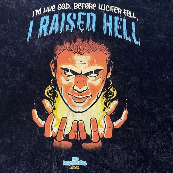 Logic No Pressure T shirt Mens XL Stone Washed ""I Raised Hell" Tour Band Album - Picture 2 of 8